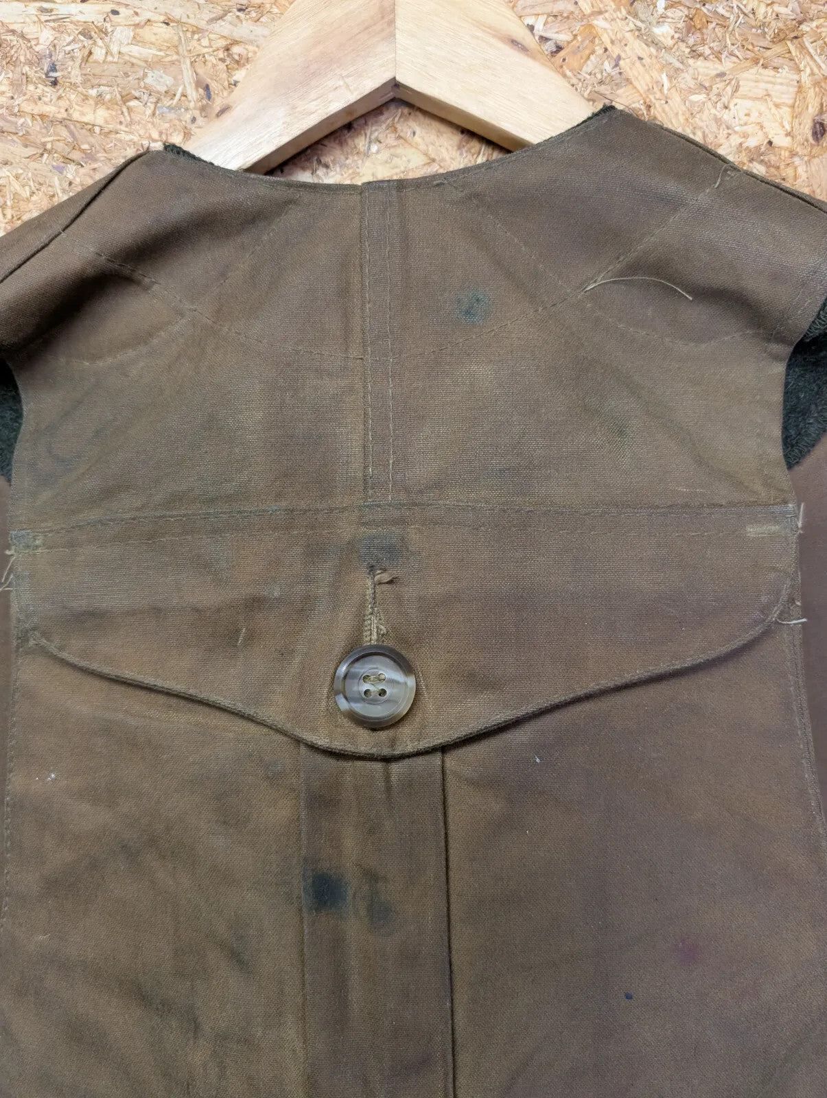 Filson Tin Cloth Hunting Vest Mens Large Style 32 Gilet Brown Wax Tin Cloth Tan