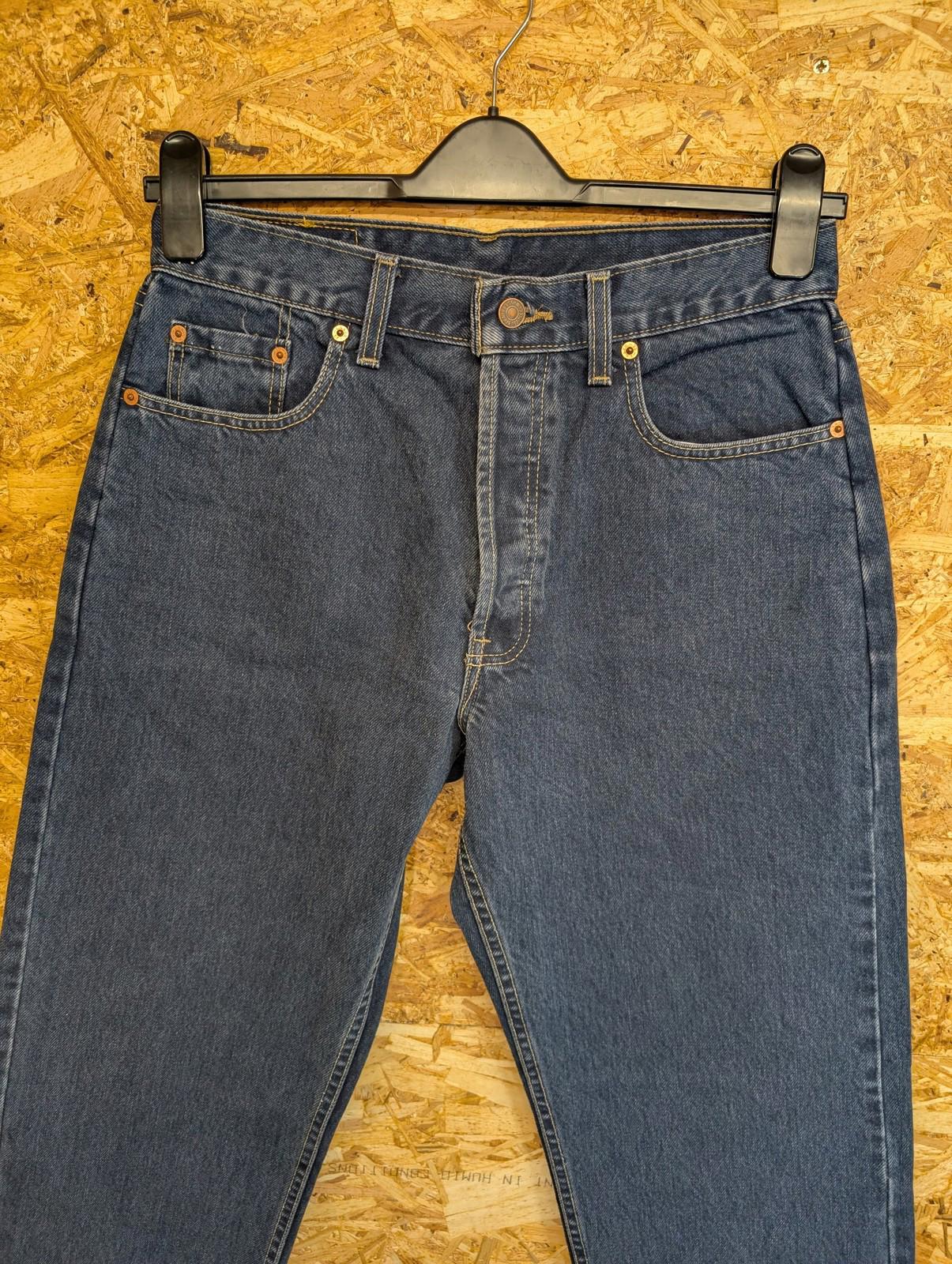 Levis 618 Original Jeans Mens W32 L32 Vintage 90s Navy Blue Denim Straight Fit