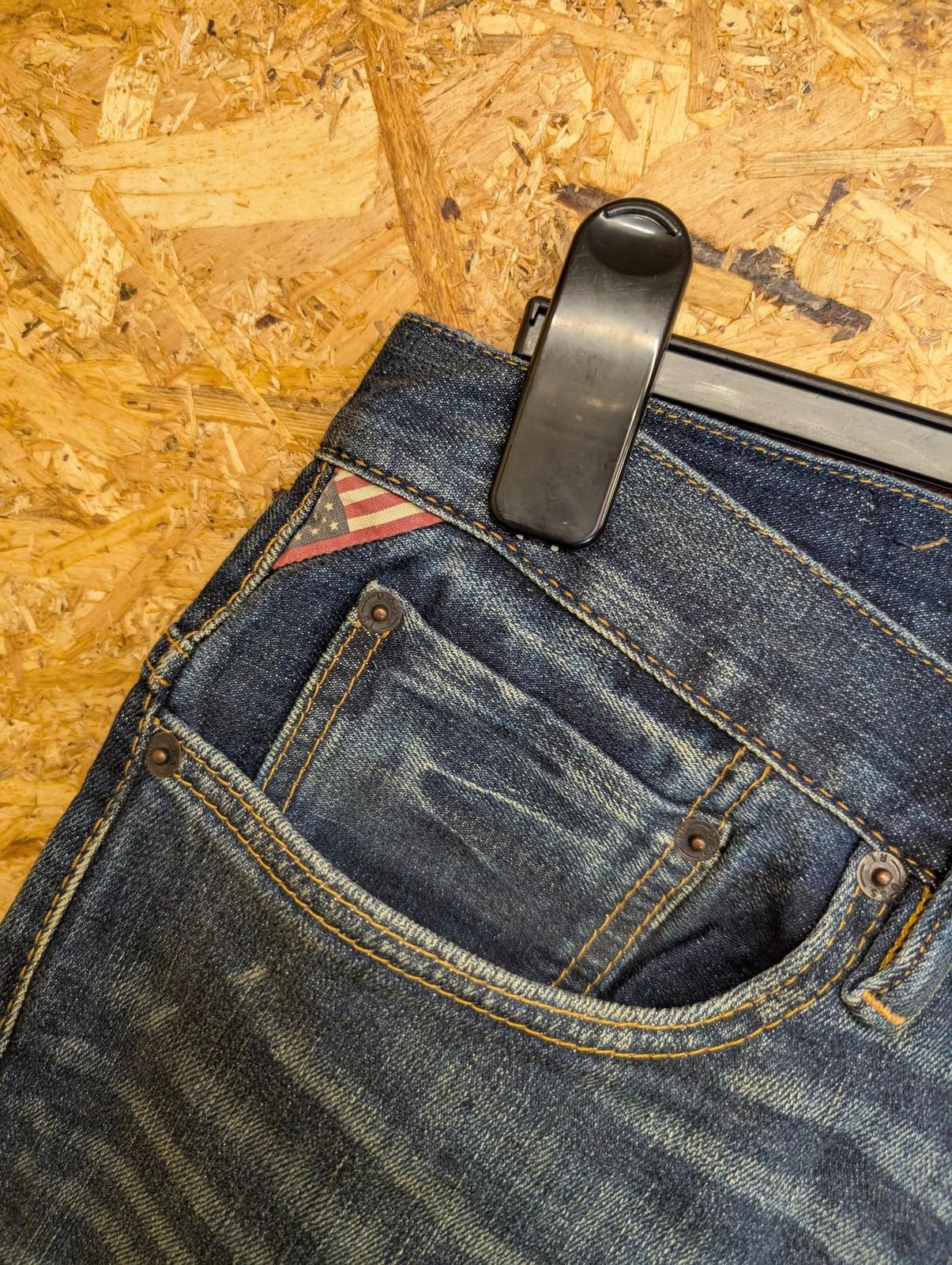 Ralph Lauren Denim & Supply Jeans W36 L32 Mens Dropped Skinny Navy Blue Slim RRL Polo