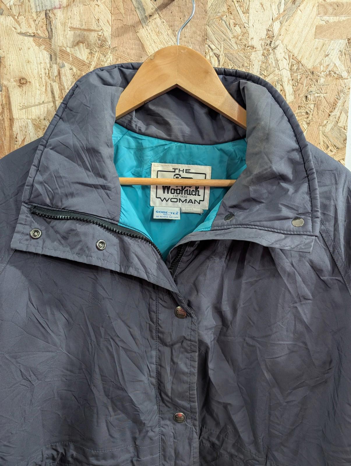 Woolrich Grey Jacket Medium Women Gore-Tex Waterproof Ski Vintage 90s Coat