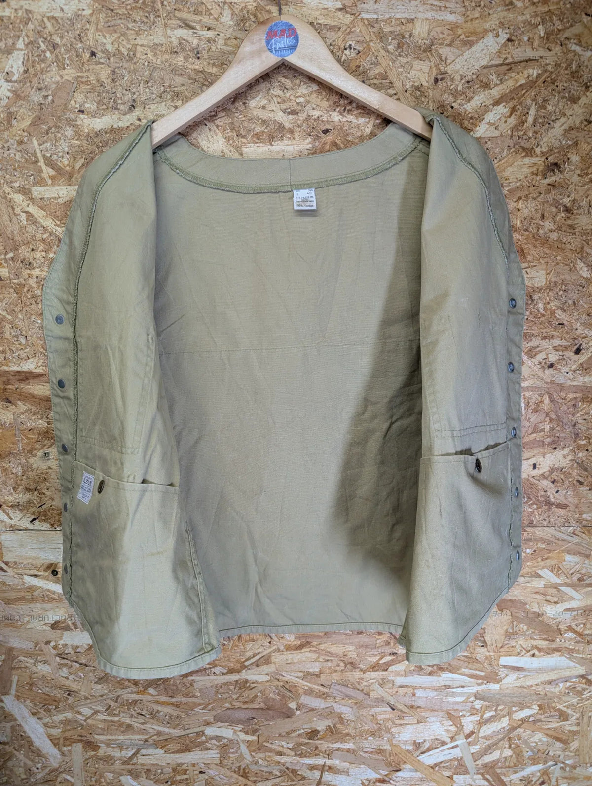 Vintage Filson Dry Cloth Vest 48 XXL Gilet Tan Made USA Canvas Heritage Tin 60s
