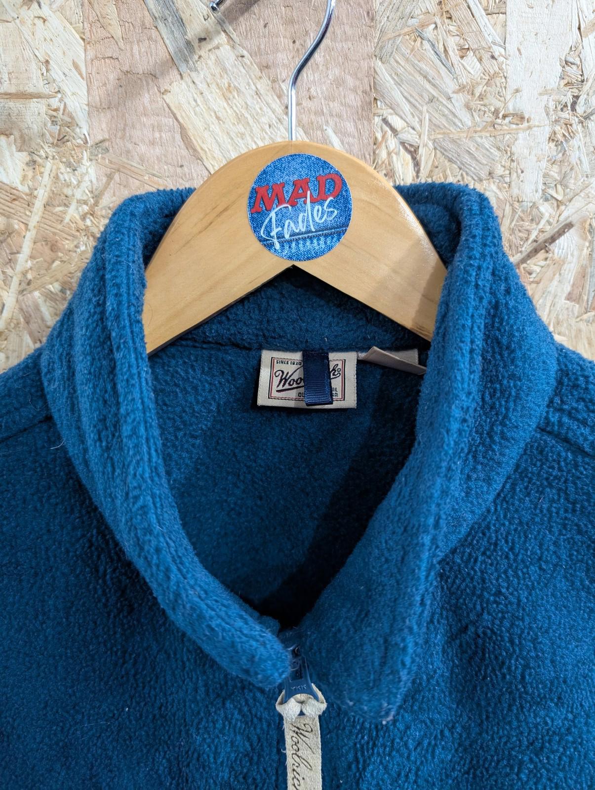 Woolrich Fleece Gilet XL Women Vest Teal Blue Front Zip Layer Bodywarmer Walking