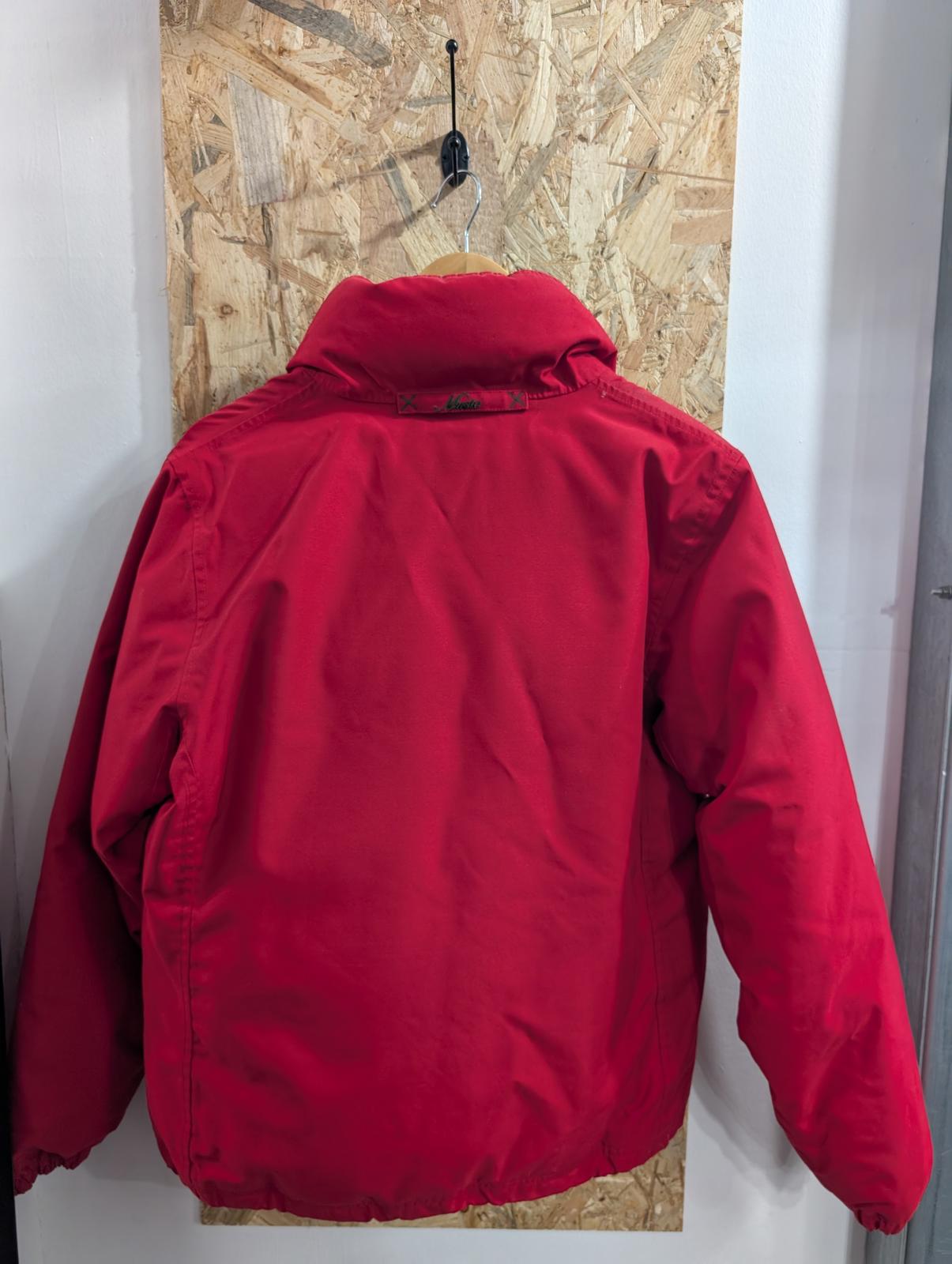 Musto Padded Jacket Womens Size 12 Signature Duck Down Feather Puffa Red Fleece