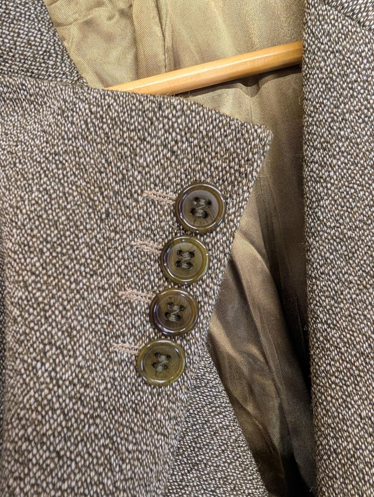 John Brocklehurst Jacket Large 42 Single Breasted Keepers Tweed Wool Norfolk