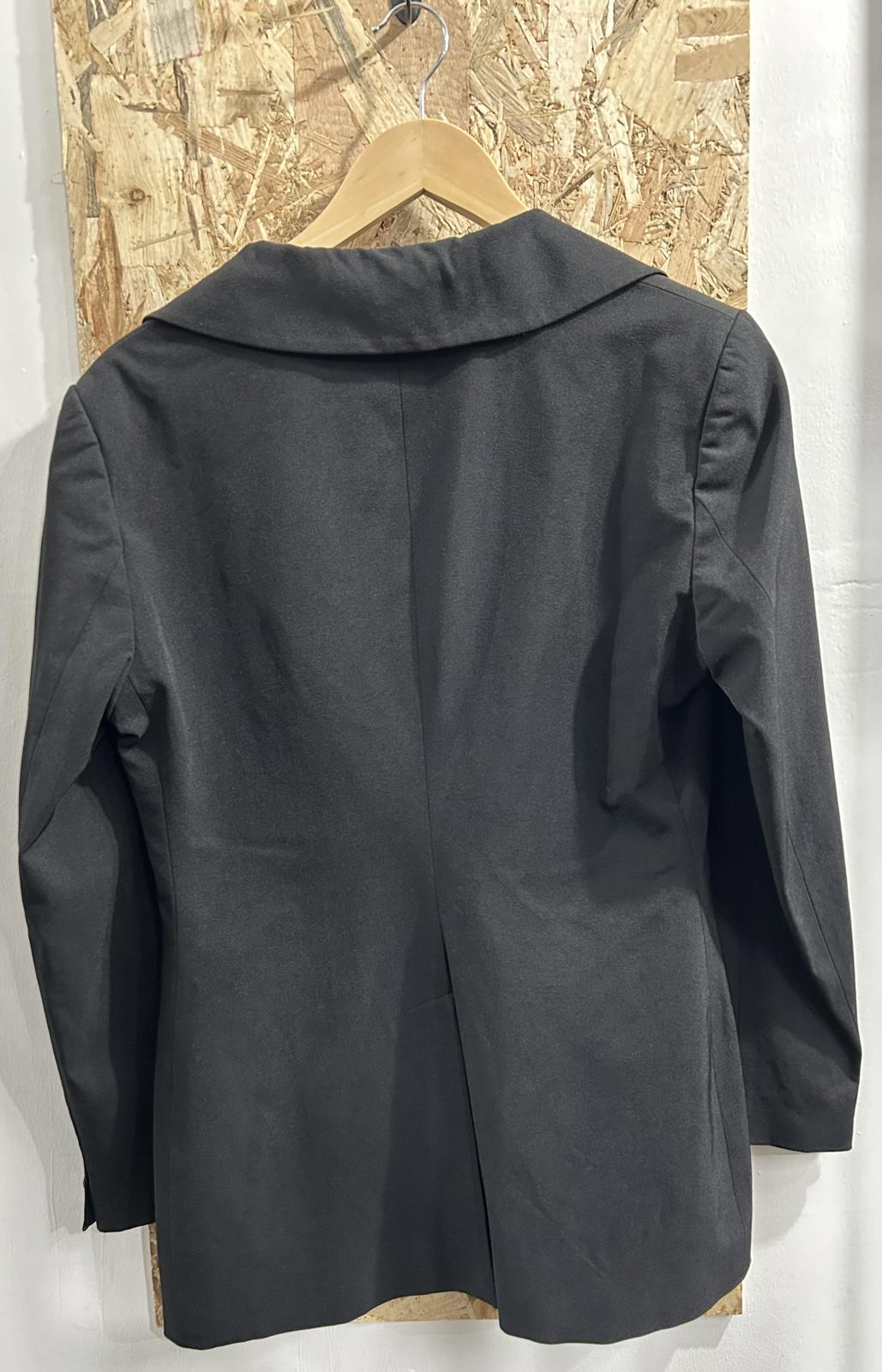 Dolce Gabbana Blazer Jacket Size 10-12 Designer Black Vintage Y2K Made Italy D&G