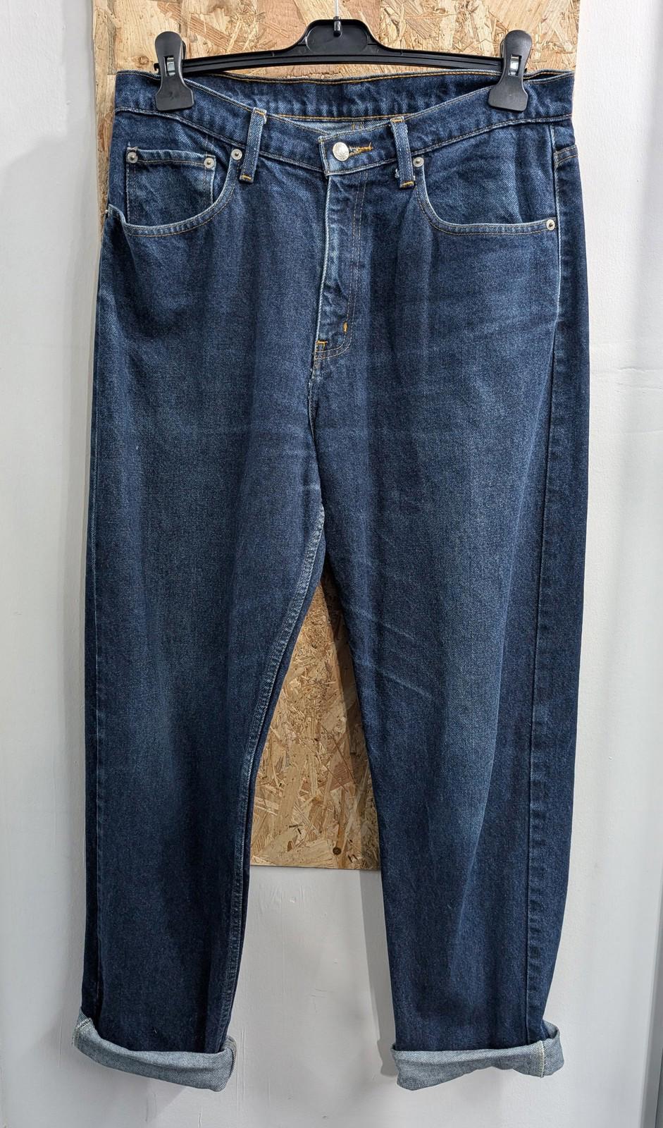 Ralph Lauren W34 L32 Men Polo Jeans Co Relaxed Fit Dark Navy Blue Vintage 90s
