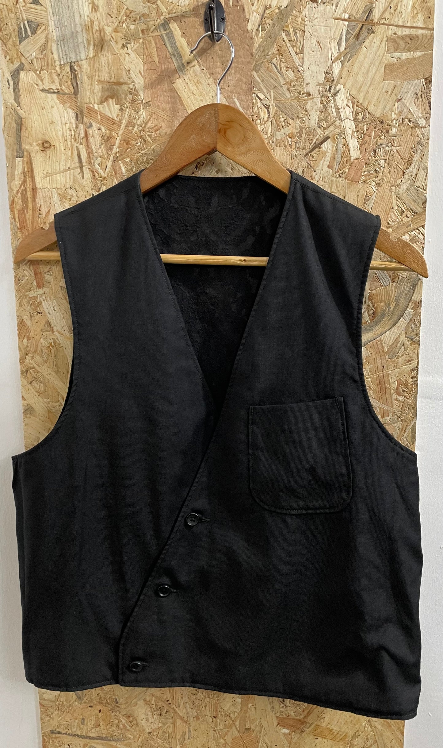 Engineered Garments Reversible Black Waistcoat Lined Vest Made In USA Small