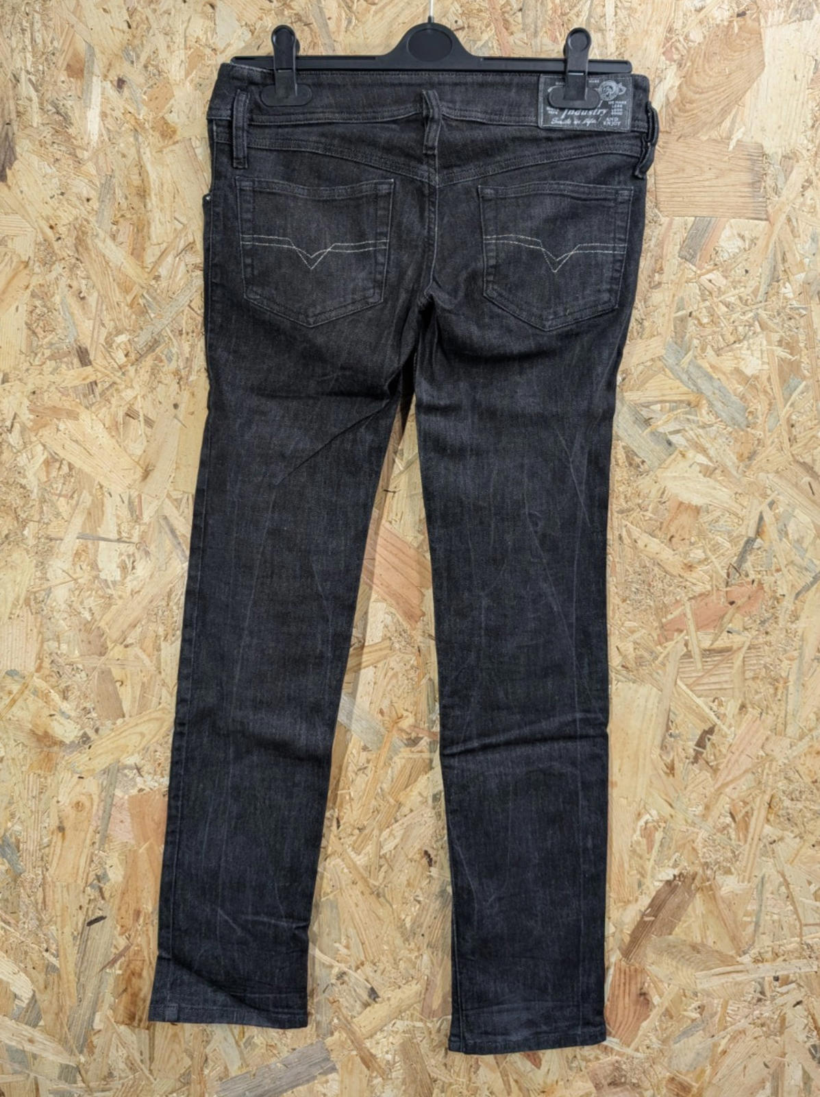Diesel Matic Jeans W28 L30 Low Rise Women Studded Black 008J7 Stretch