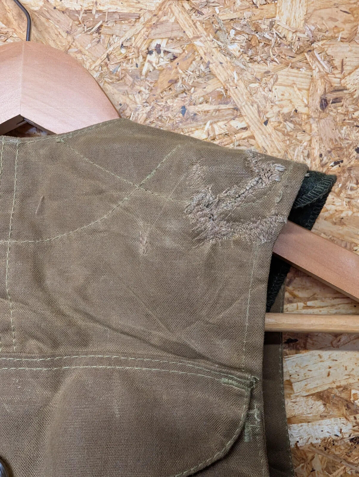 Filson Tin Cloth Hunting Vest Mens Large Style 31 Gilet Brown Wax Tin Cloth Tan
