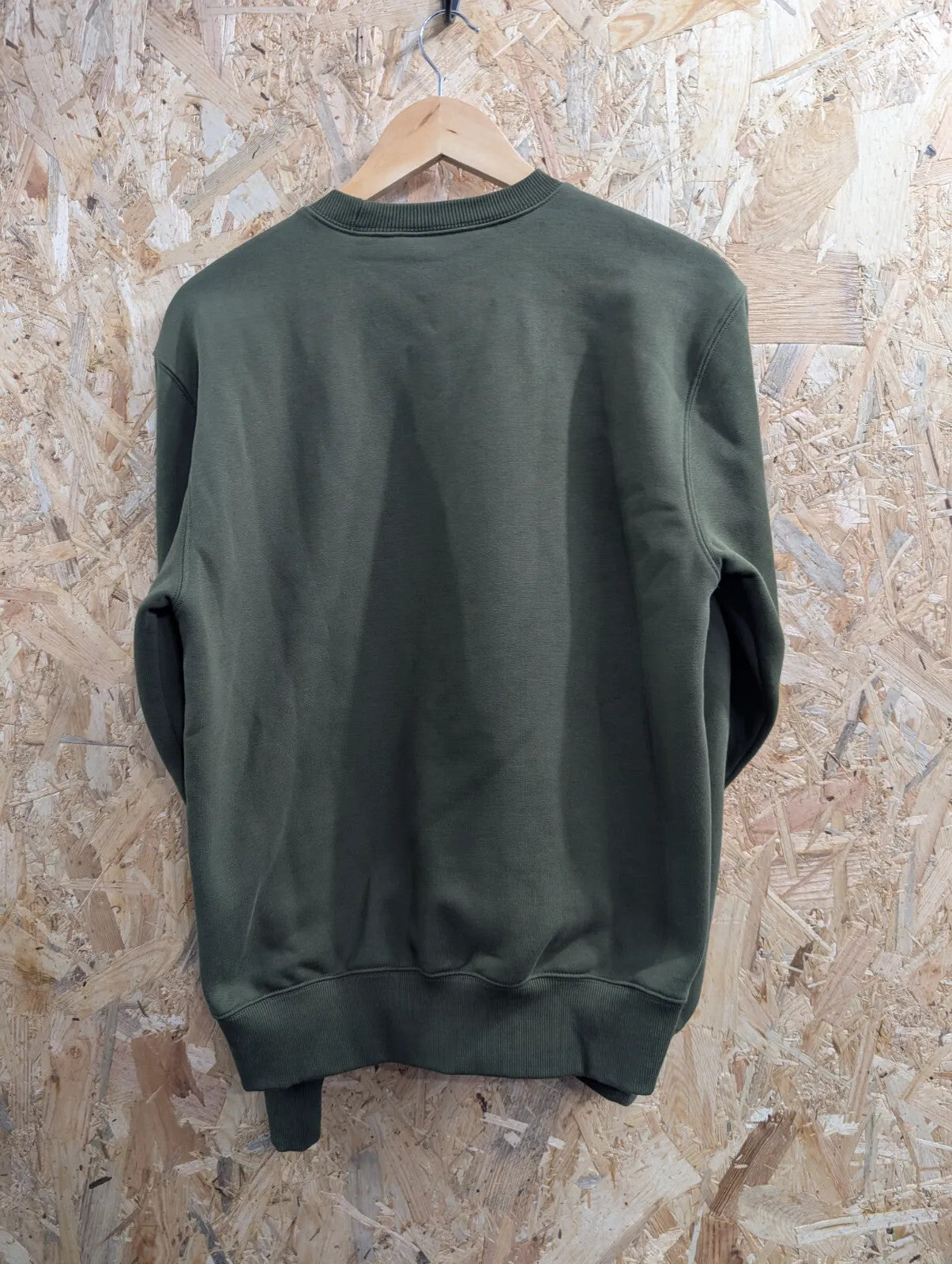 Carhartt Work In Progress Crewneck Sweatshirt XS Olive Green Embroidered Unisex