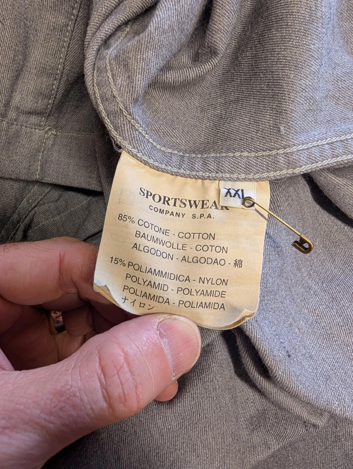 Stone Island 1999 Overshirt Jacket XXL Casual Grey Cotton Blend Chore Italy