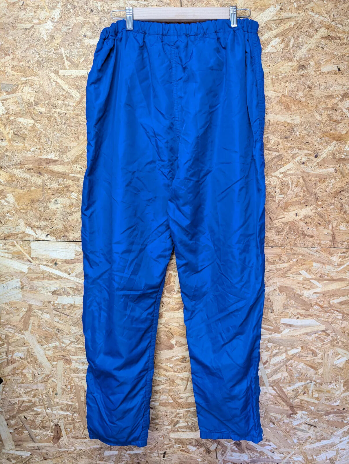 Vintage Russell Athletic Joggers Medium Blue Lined Zip USA Made Track Pants 90s