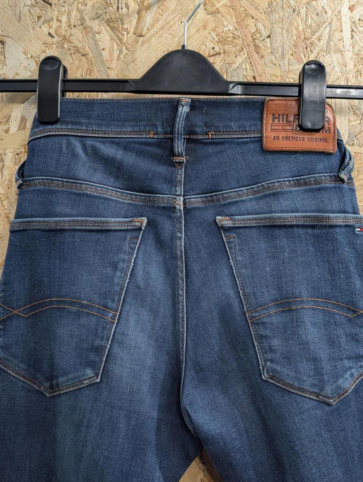 Tommy Hilfiger Sidney Slim Jeans W31 L32 Men Navy Blue Premium Stretch Denim Zip