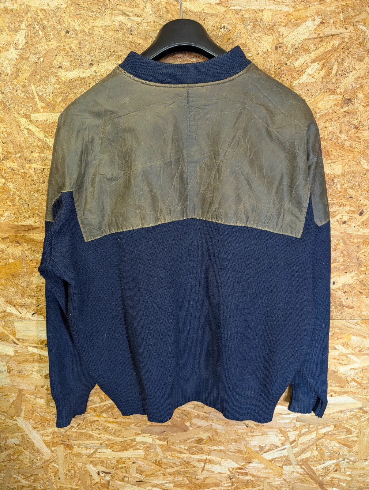 Filson Henley Guide Jumper 2XL Men Navy Blue Wool Tin Cloth Sweater 711 USA
