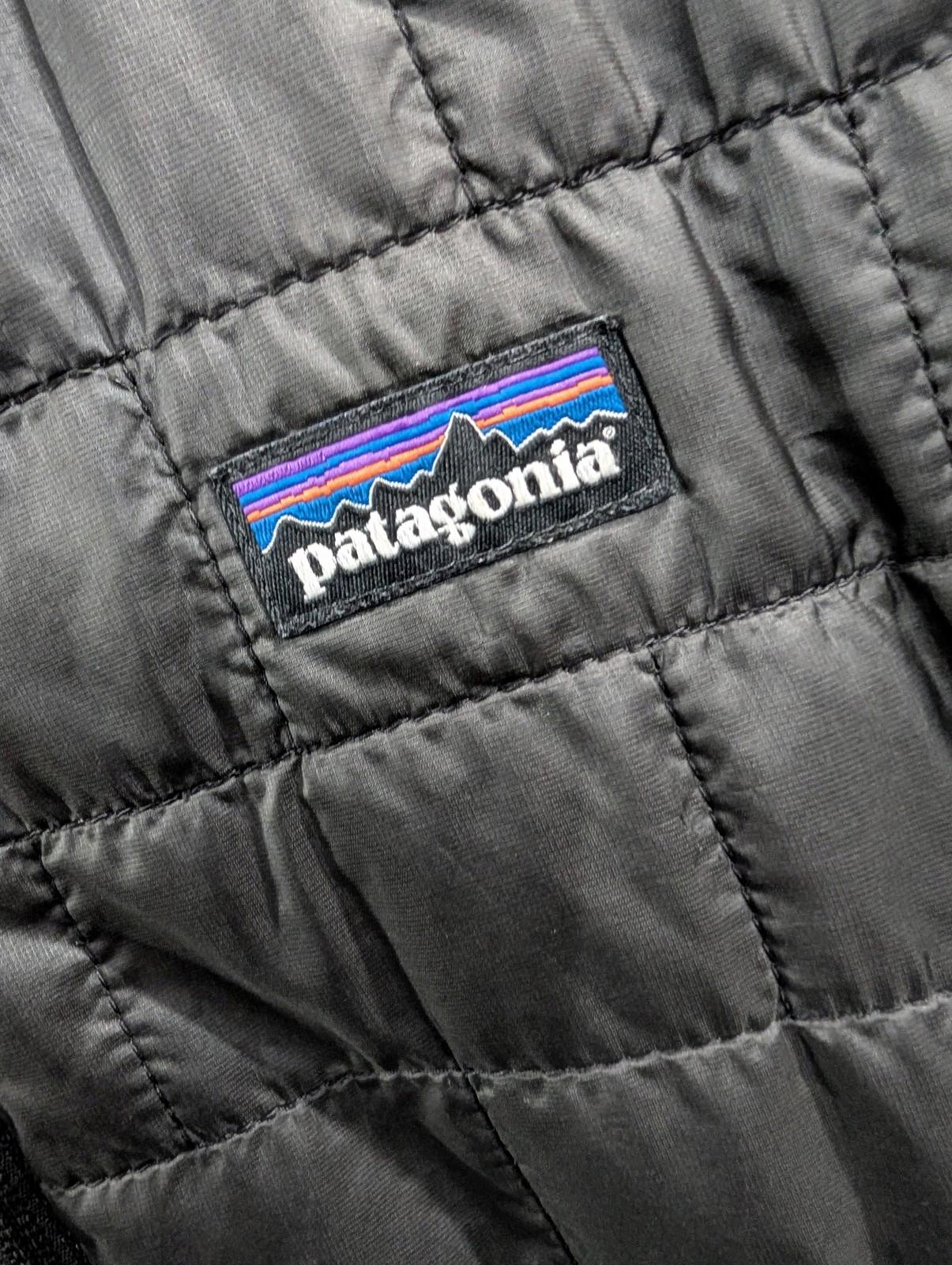 Patagonia Nano Puff Jacket Large Women Quilt Black Insulated Winter Coat Puffer