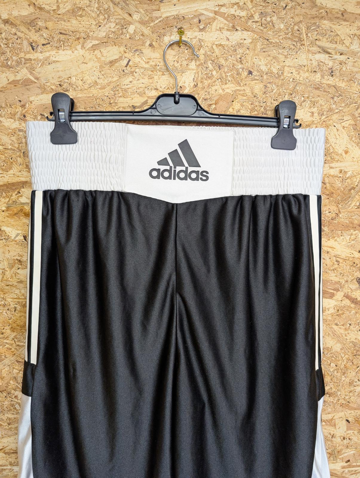 Adidas Boxing Cutline Shorts XL Waist Black White 3 Stripe