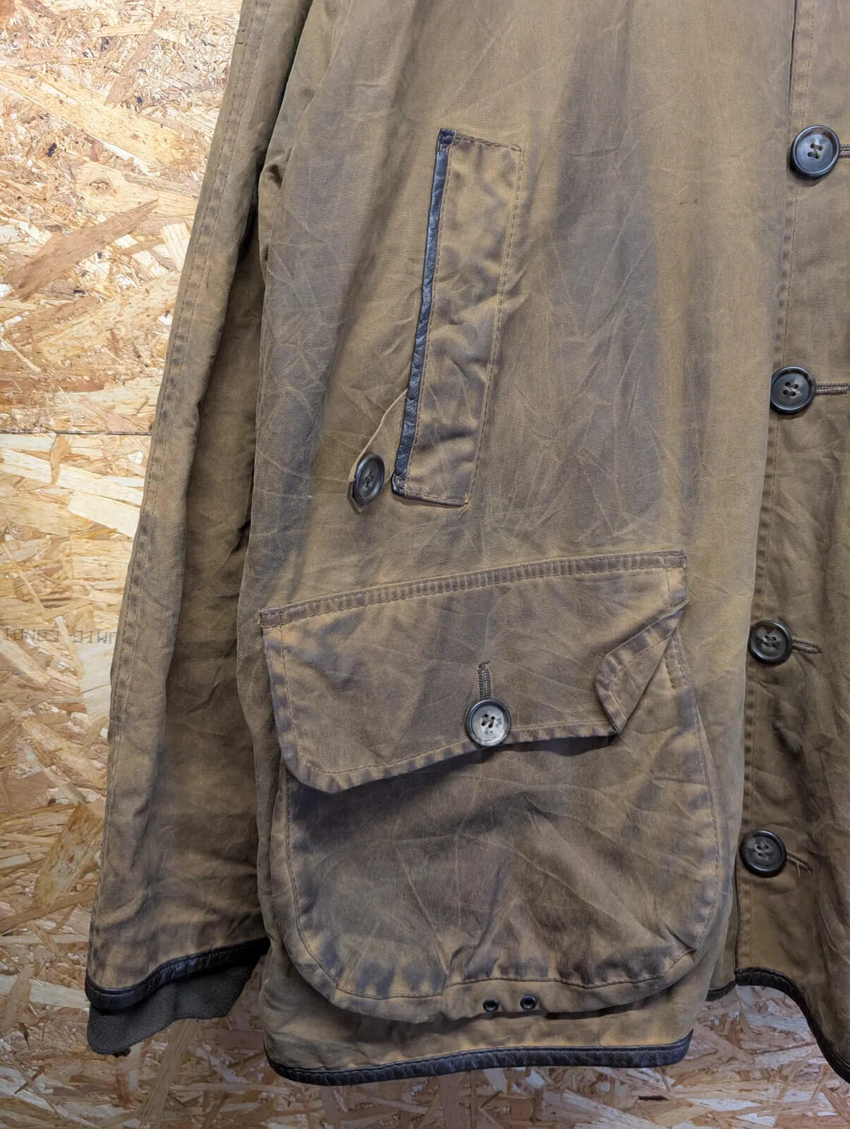 Vintage Barbour Beauchamp Wax Jacket Mens 3XL C52 Sandstone A186 Wool Lined 2000
