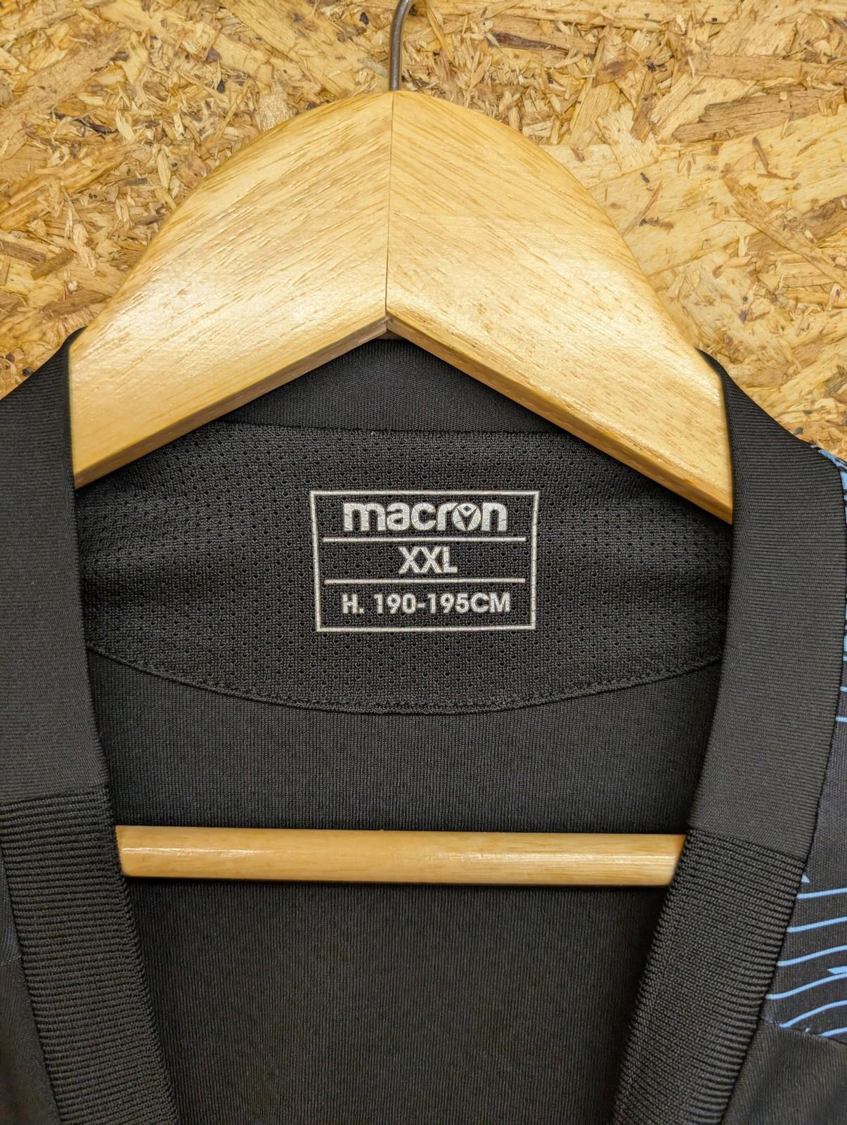 Glasgow Warriors Rugby Shirt Men XXL Macron 2022-23 Black Blue 2XL Official