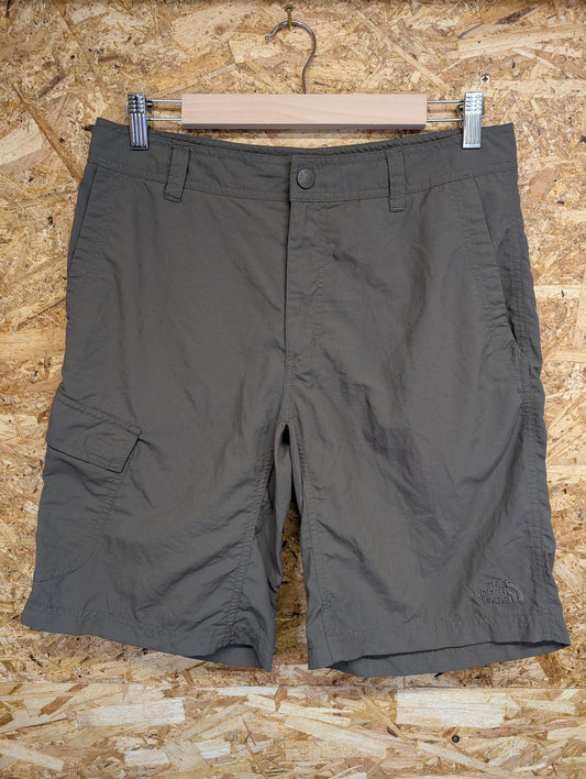 The North Face Cargo Shorts Men 32 Outdoor Nylon Green Casual Utility