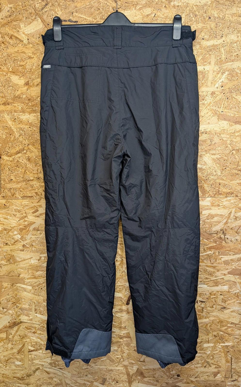 Columbia Ski Trousers Large Men Waterproof Black Nylon Salopette Snowboard