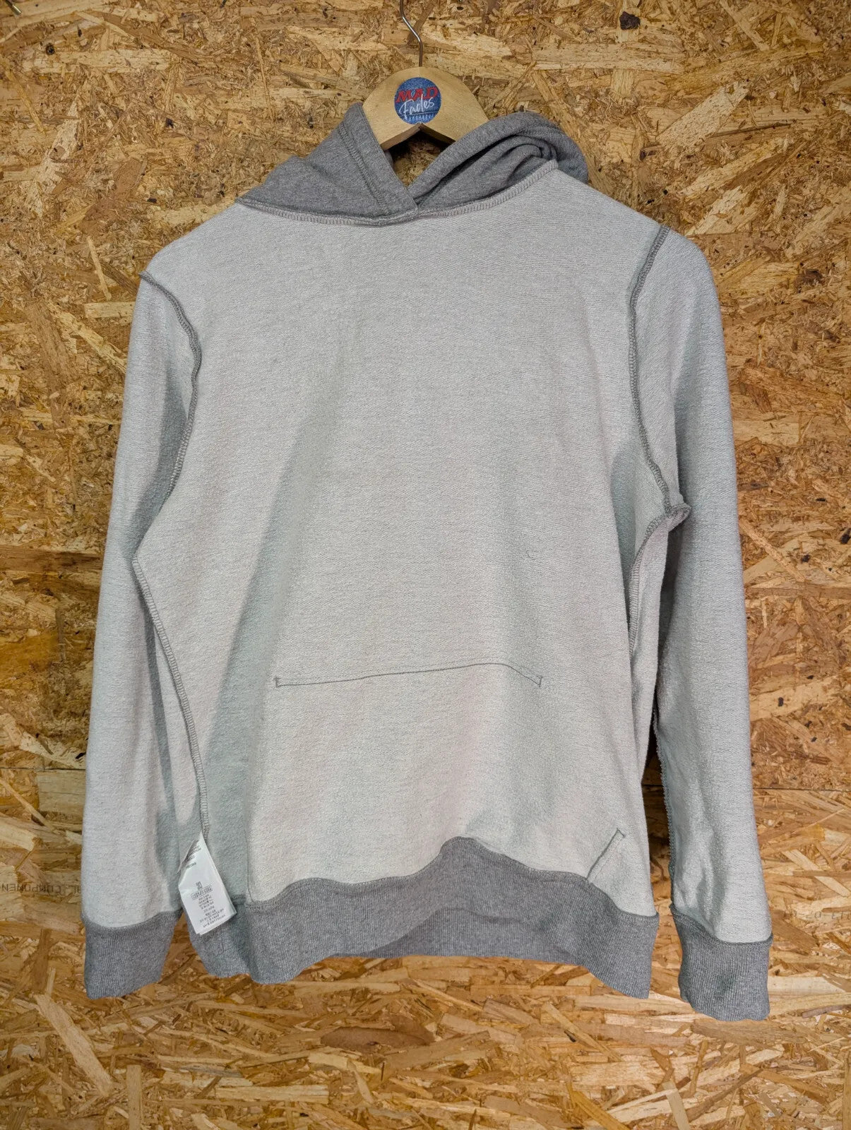 Patagonia Grey Cotton Hoodie Womens Medium P6 Logo Pullover Hiking Walking