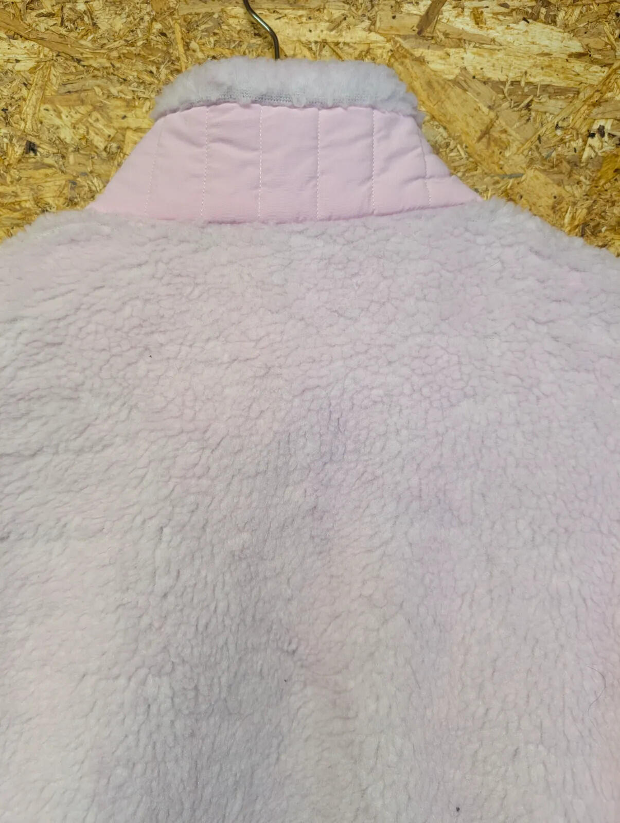 Patagonia Retro-X Fleece Jacket Womens XL Light Pink Full Zip Synchilla Sherpa