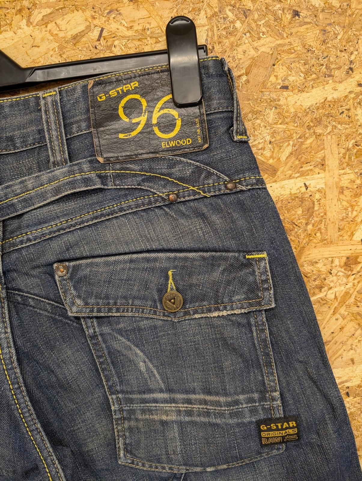 G-Star Raw Elwood Jeans Mens W32 L32 Vintage Y2K Tapered Denim Blue 5620 Utility