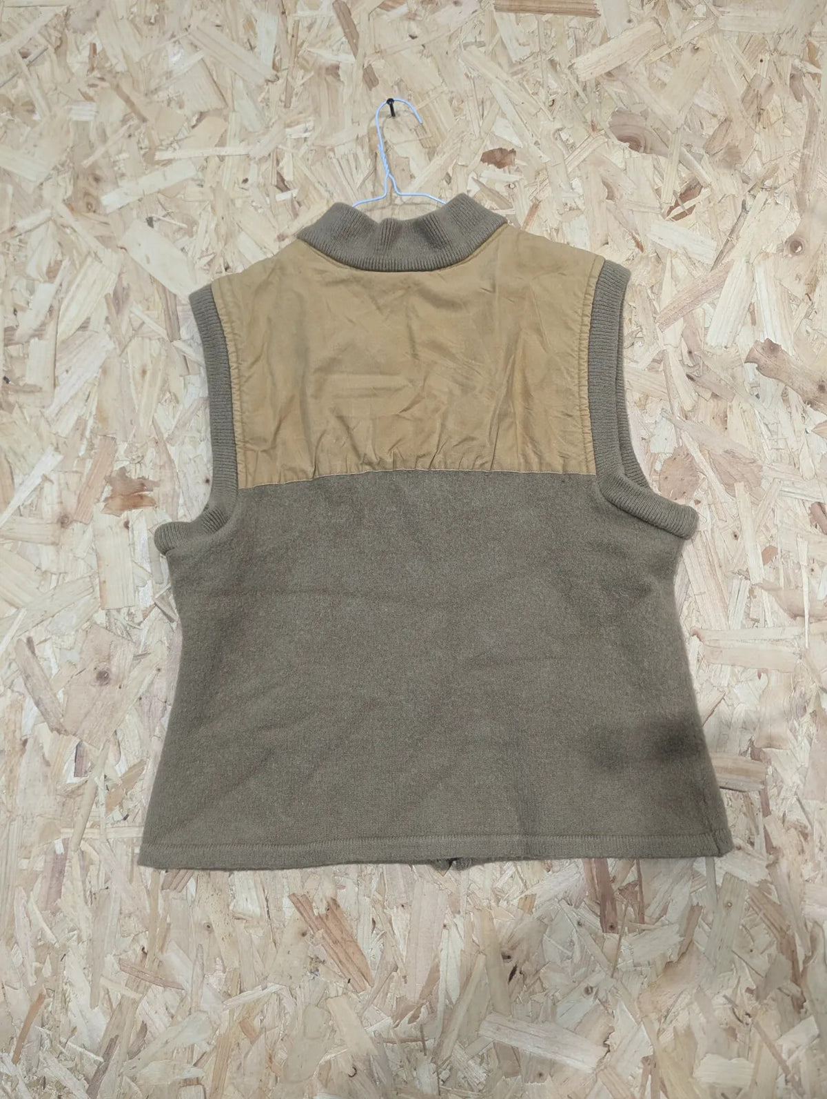 Filson 705 Vest Mens Large Beige Tan Wool Tin Cloth Cotton Full Zip USA Made