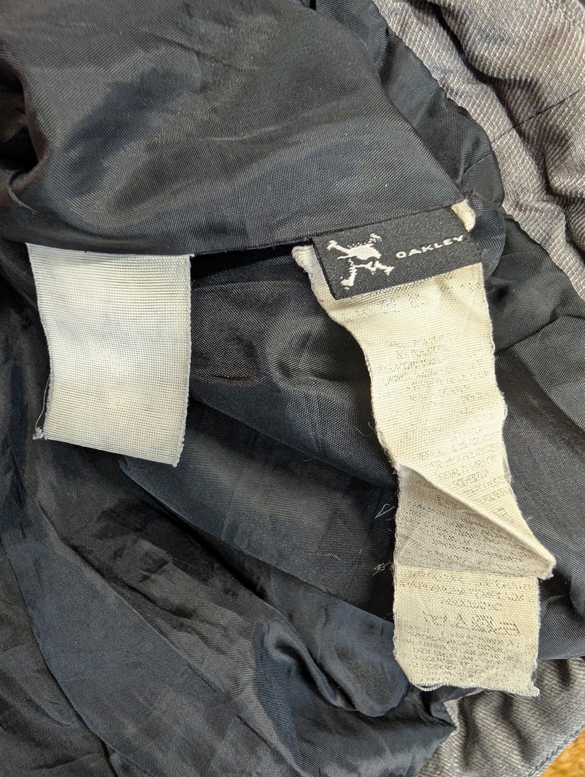 Oakley Grey Puffer Jacket Medium Men Mid-Length Parka Hooded Winter Coat