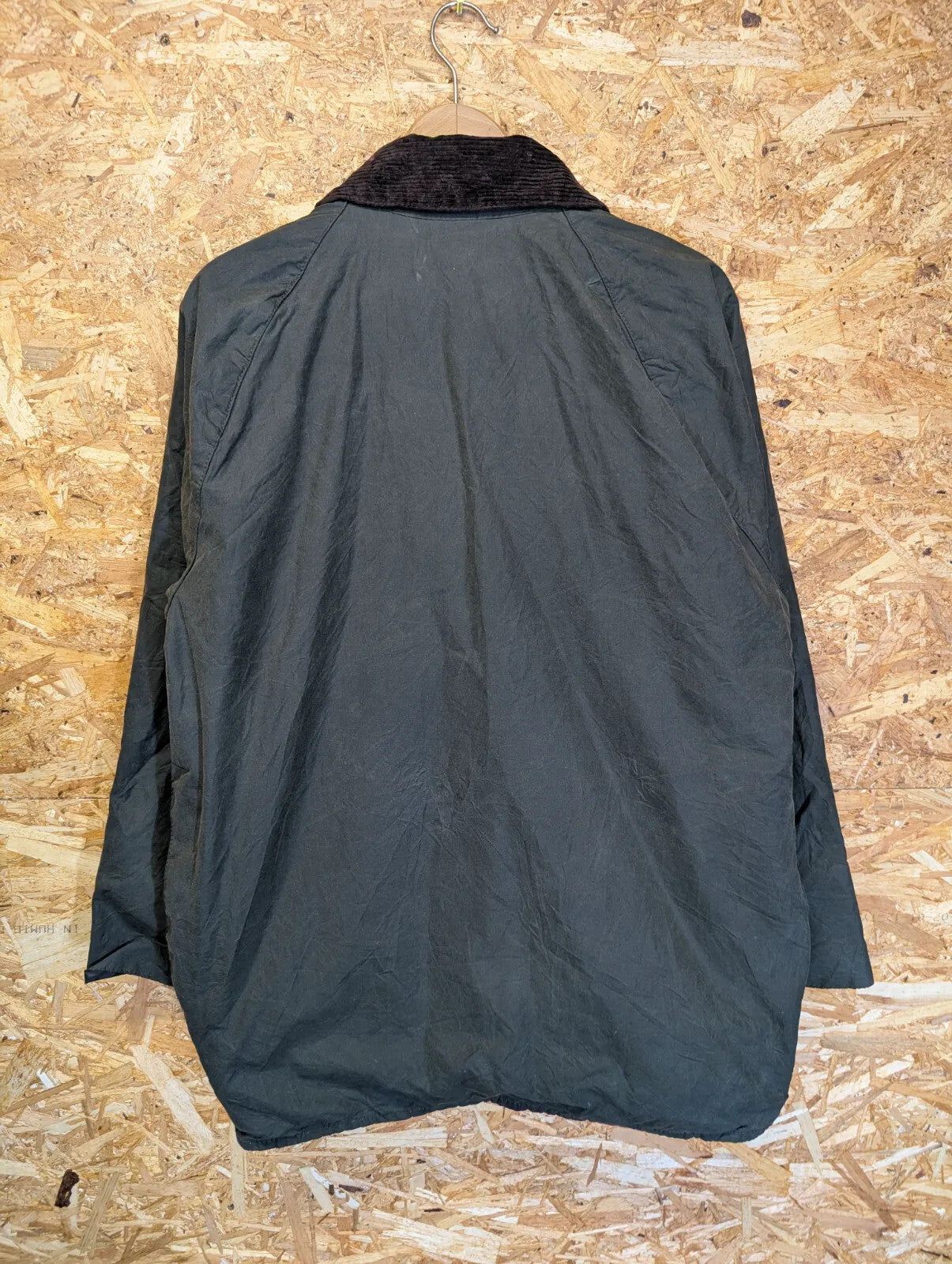 Barbour Beaufort Wax Jacket Mens C40 Medium Green Cotton Corduroy Made England