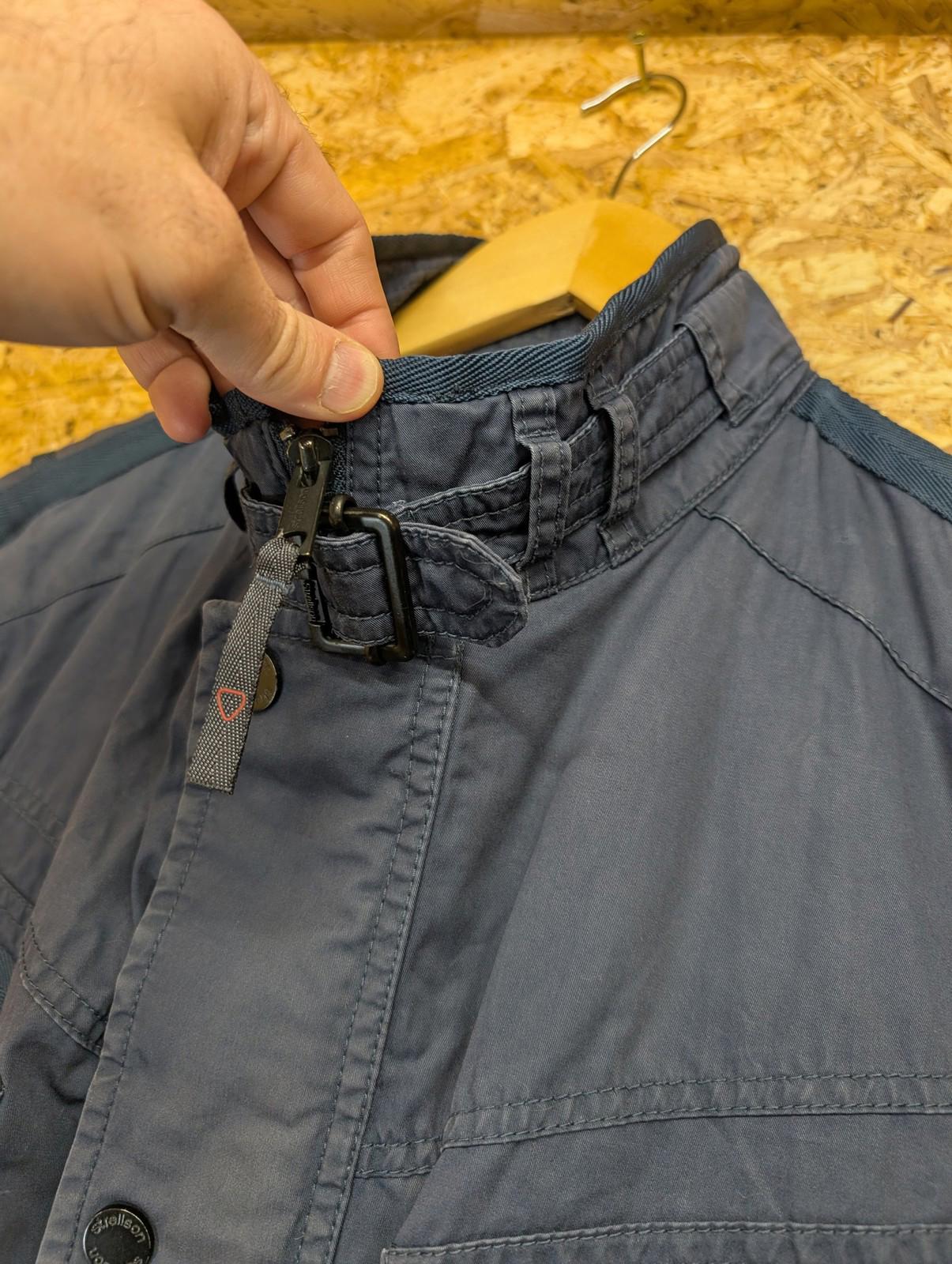 Strellson Donovan-W Jacket XL 44 Men 54 Biker Military Utility Cafe Navy Blue