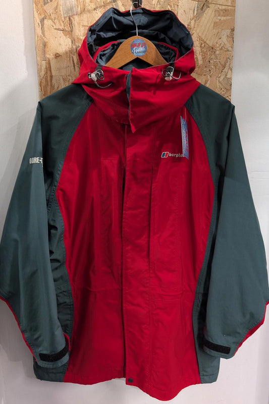Berghaus Gore-Tex XCR Jacket Womens 12 Medium Waterproof Outdoor Hiking Red Grey