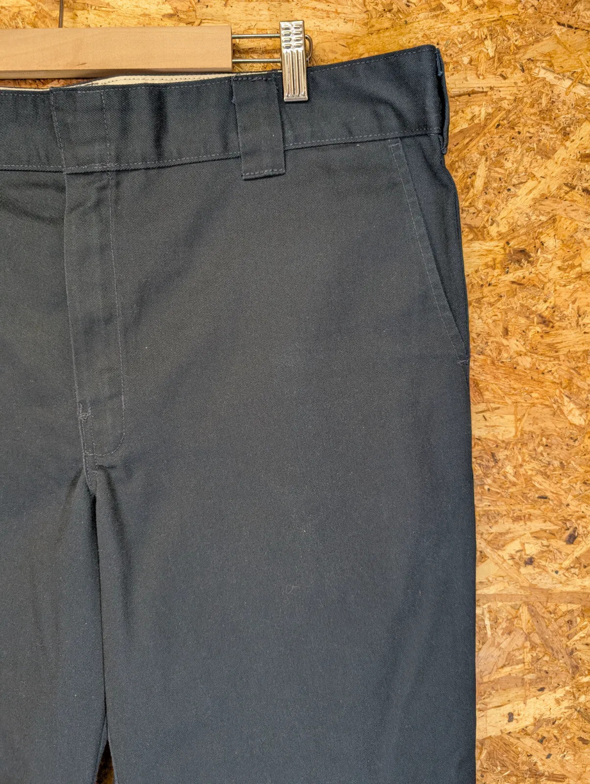 Dickies 874 Skate Trousers Mens W38 L34 Dark Navy Slim Straight Workwear Zip