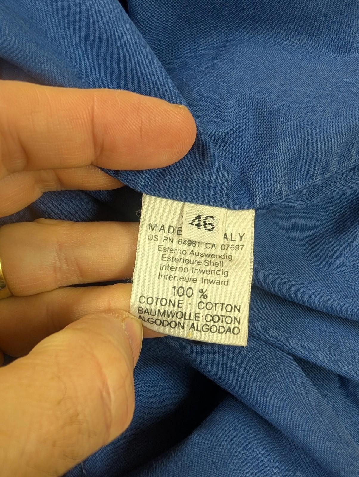 United Colours of Benetton Jacket XL-2XL 46 Men Aztec Hooded Cotton 90s Italy