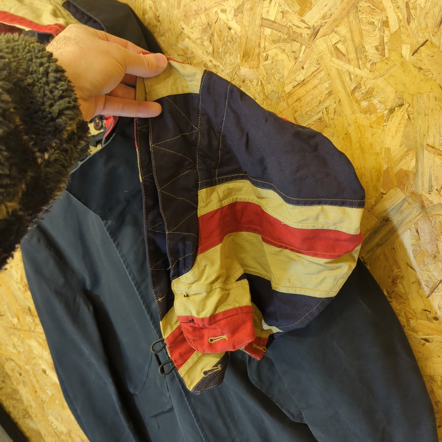 Pretty Green Ventile Waterproof Parka Jacket Rare Gallagher Union Jack Large