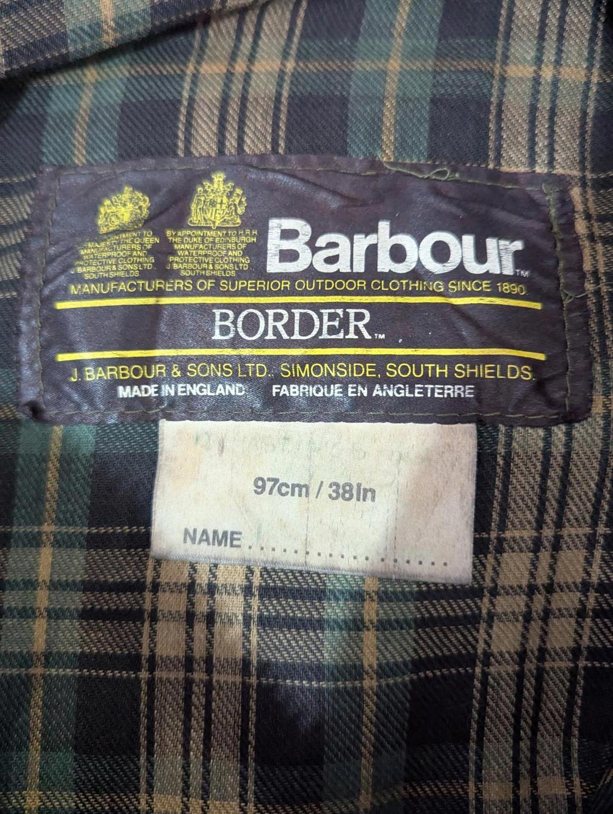 90s Barbour Bedale Green Wax Jacket Medium C40 Men England Tartan Cord A100