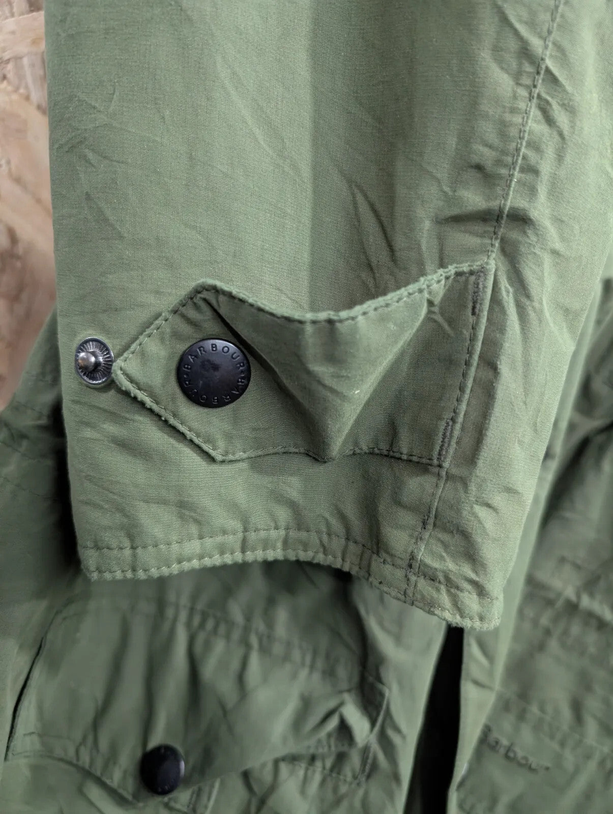 Barbour Club Sapper Field Jacket Men Medium Green Waterproof T1217 Utility Chore