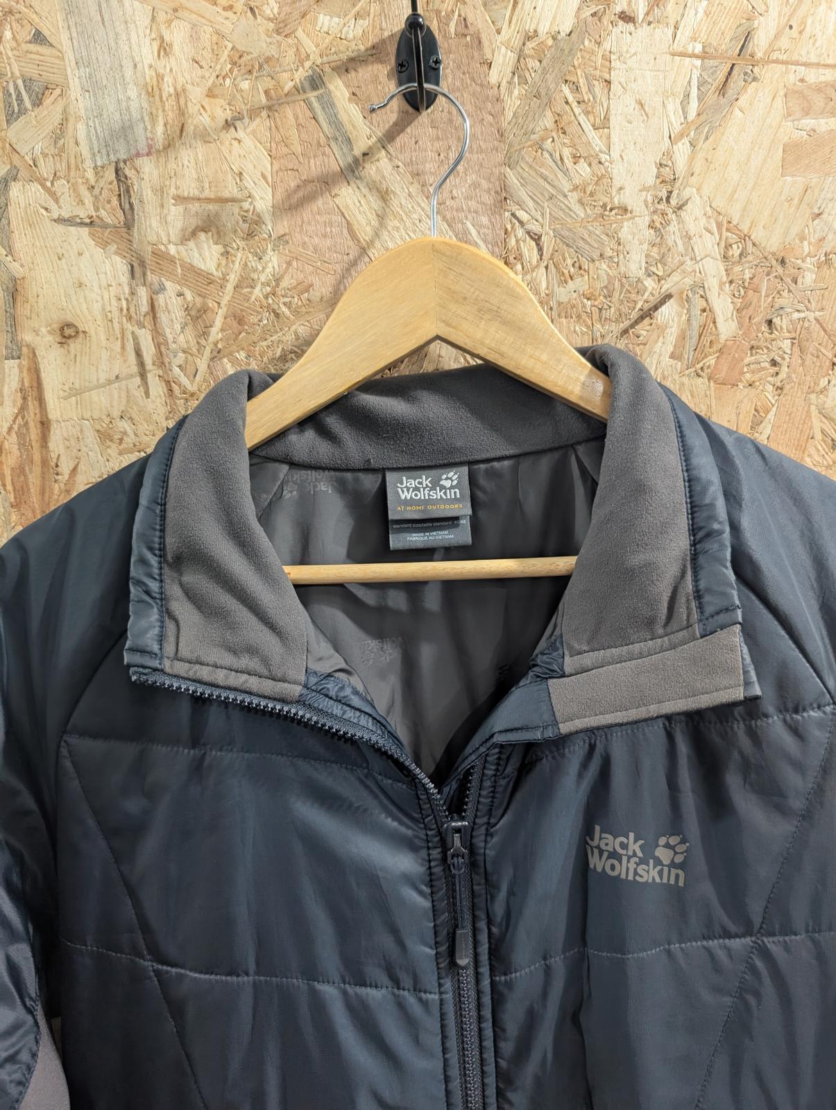 Jack Wolfskin Jacket Mens Size Medium Thermosphere Night Blue Grey Navy Full Zip