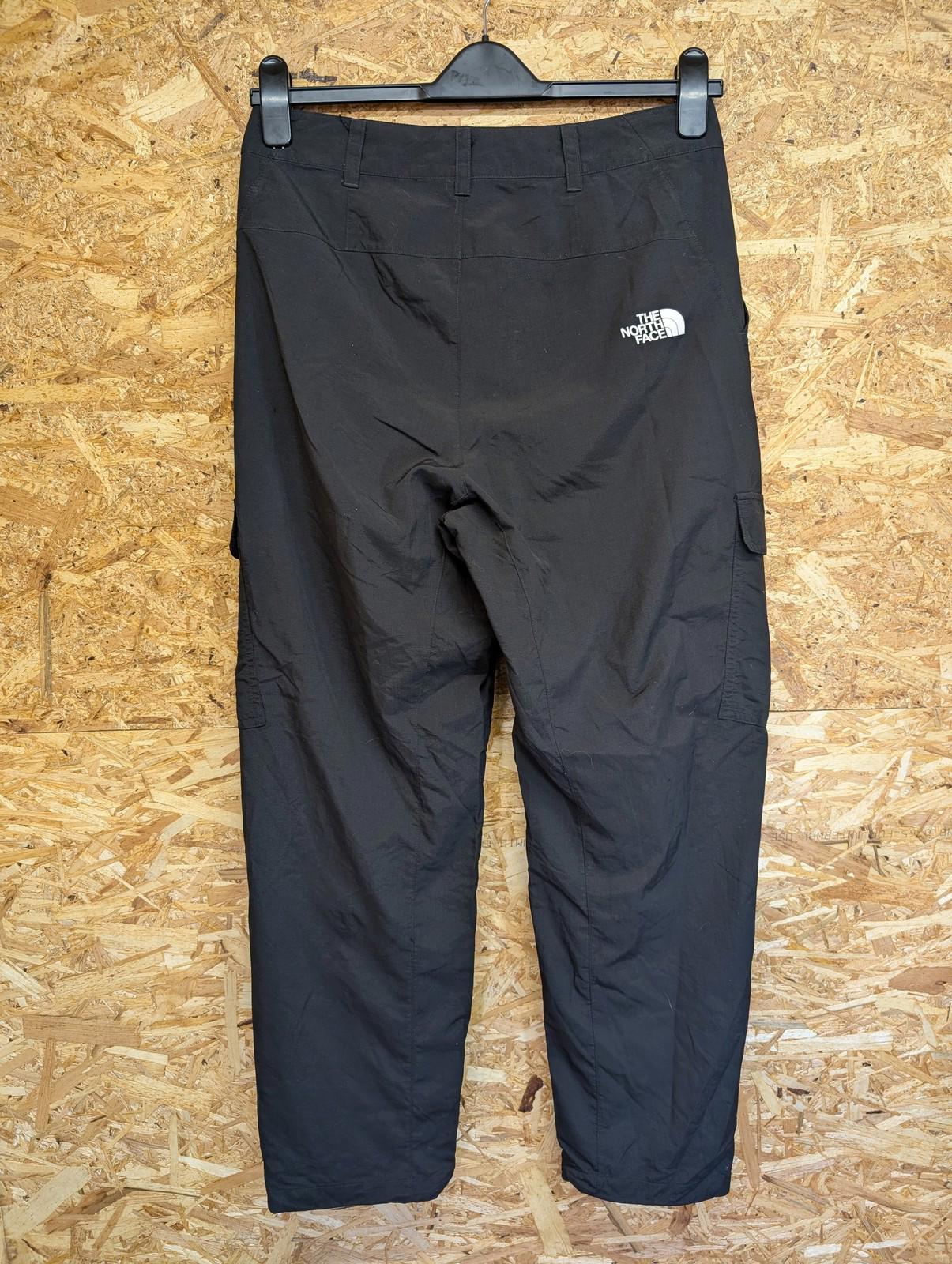 North Face Cargo Trousers 12 W30 Women FlashDry XD Black Hiking Nylon Joggers