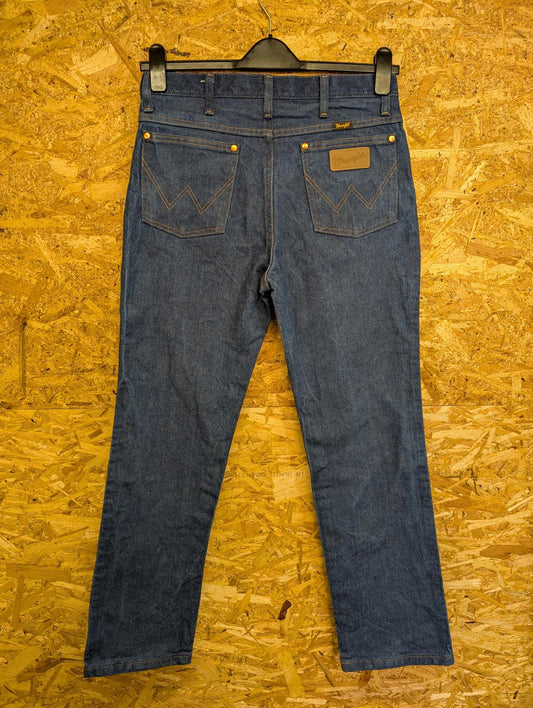 Wrangler 936DEN Jeans W32 L30 Made in Mexico Vintage 80s Mid Wash Blue Denim