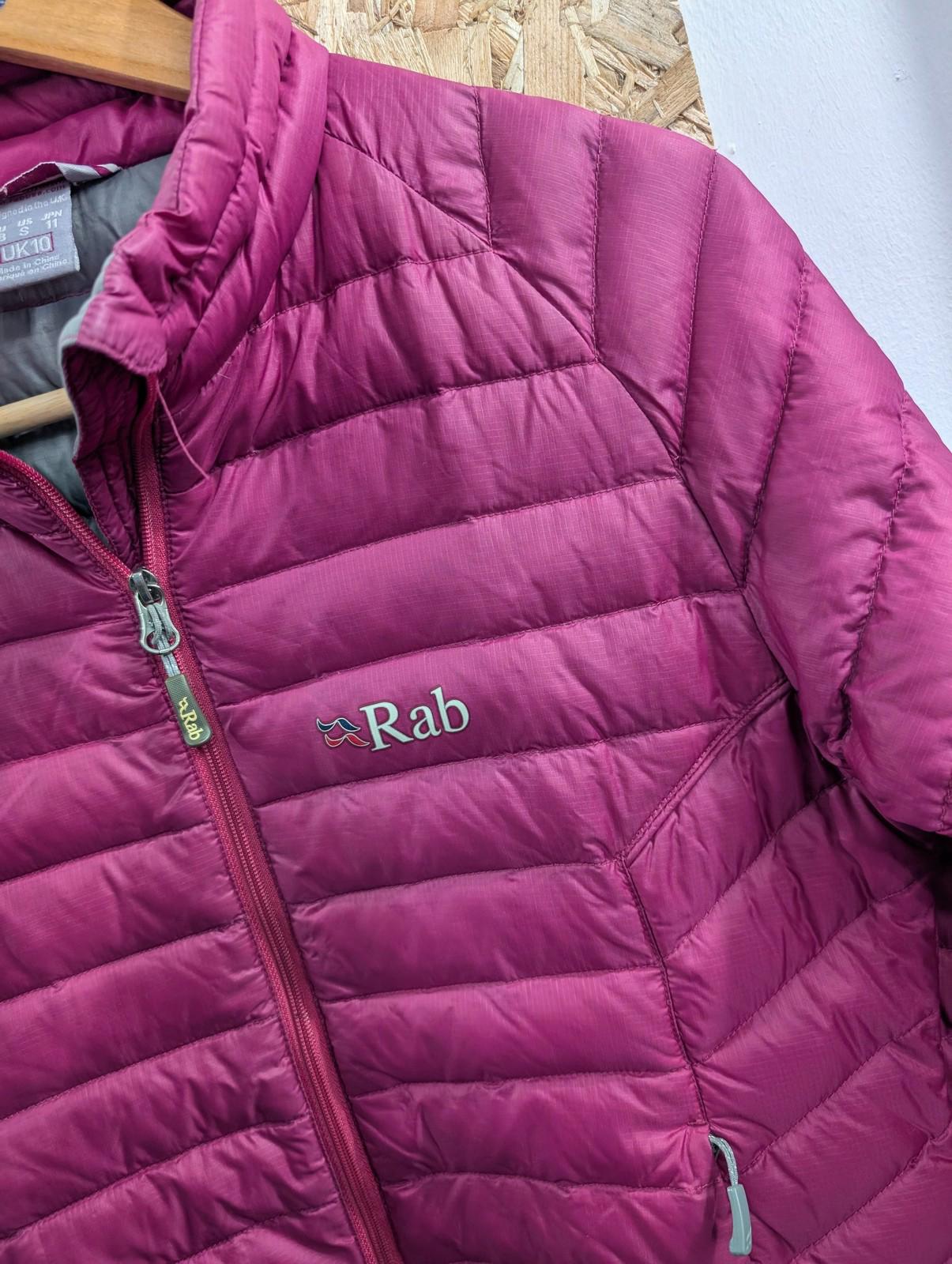 Rab Jacket UK Size 10 Women Microlight Puffer Lightweight Down Feather Pink
