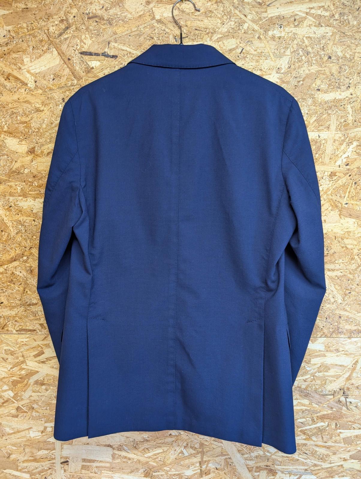 Boggi Milano Blazer 38 Small Men Wool Blue 2 Button Lined Navy Made in Italy