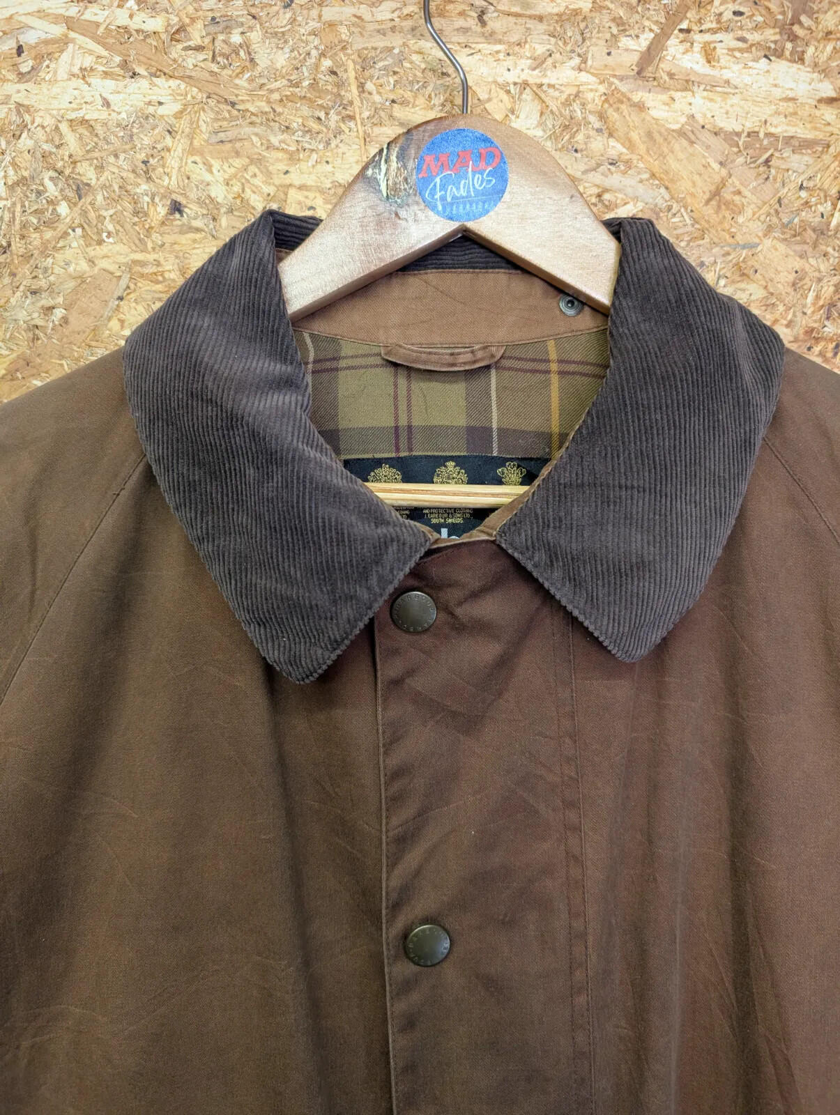 Barbour Beaufort Jacket Mens Medium Brown Lightweight Waterproof Breathable