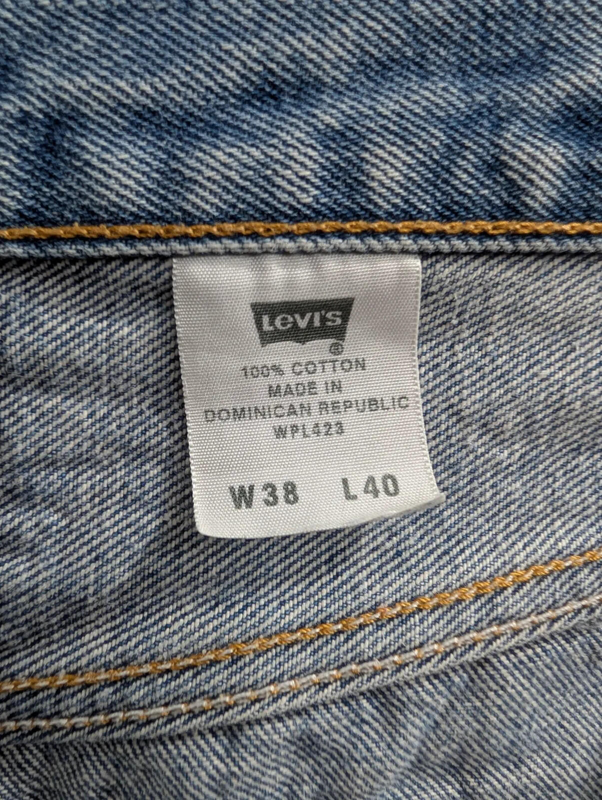Vintage Levis 501 XX Jeans Mens W38 L37 Mid Blue Denim Straight Button Fly