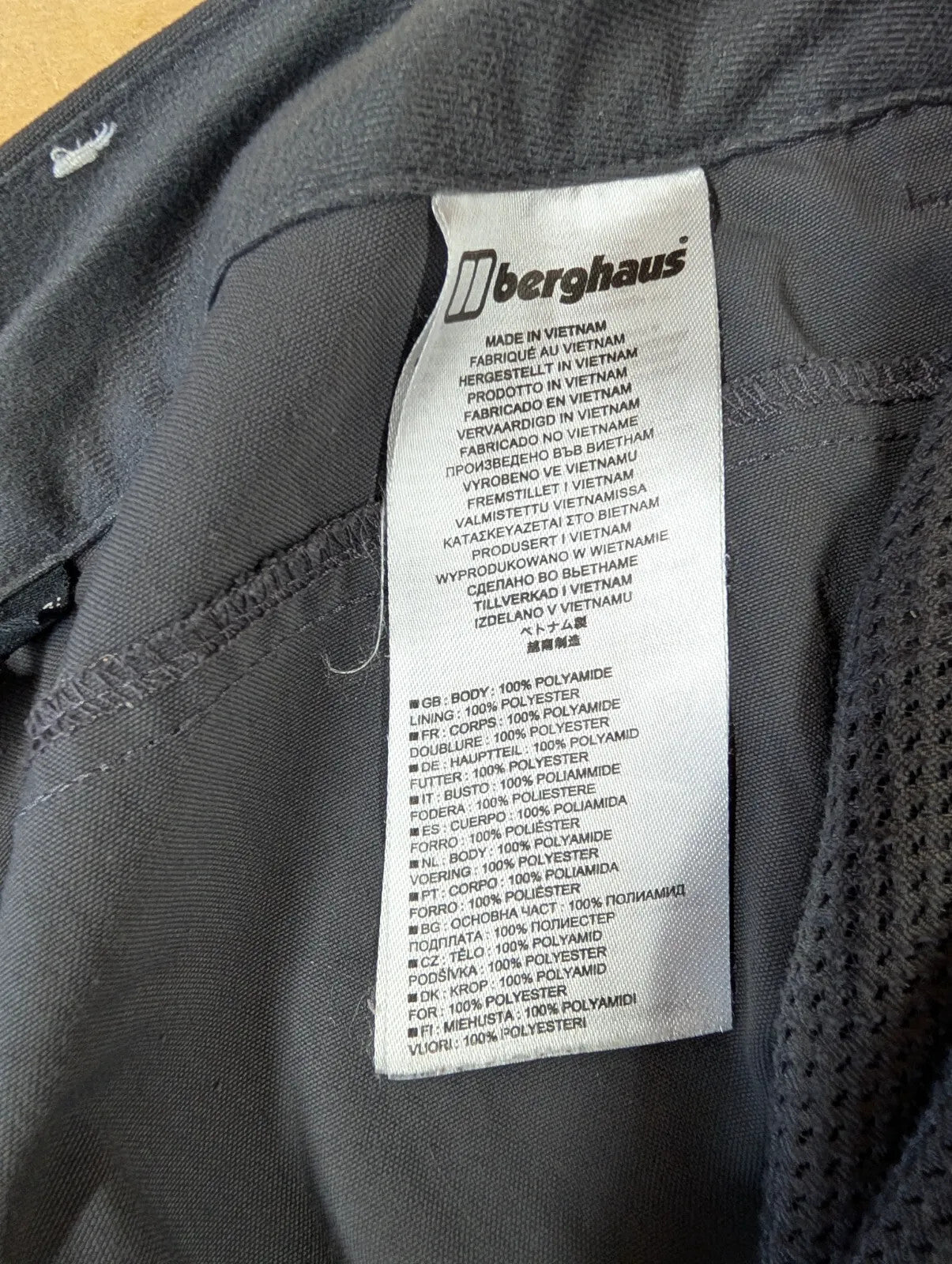 Berghaus Navigator 2.0 Cargo Trousers Mens W34 L32 Charcoal Zip Cargo Outdoor