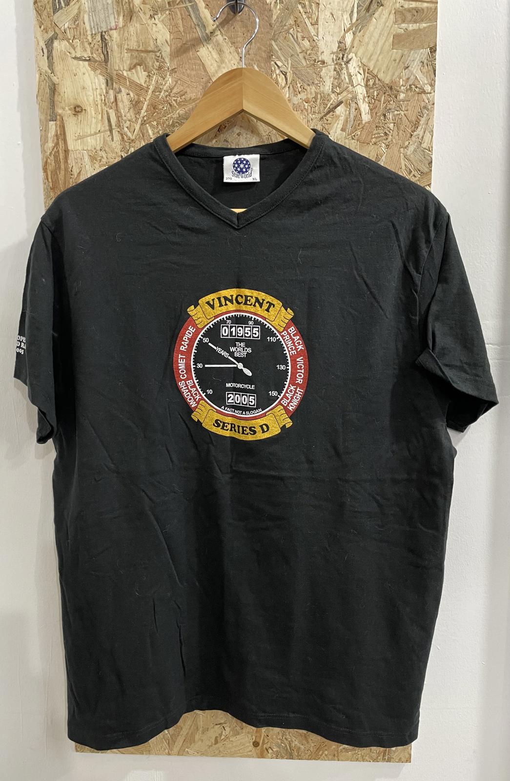 Vincent Series D T-Shirt XL 2005 VOCSC Open Day Rally Vintage Y2K Starworld
