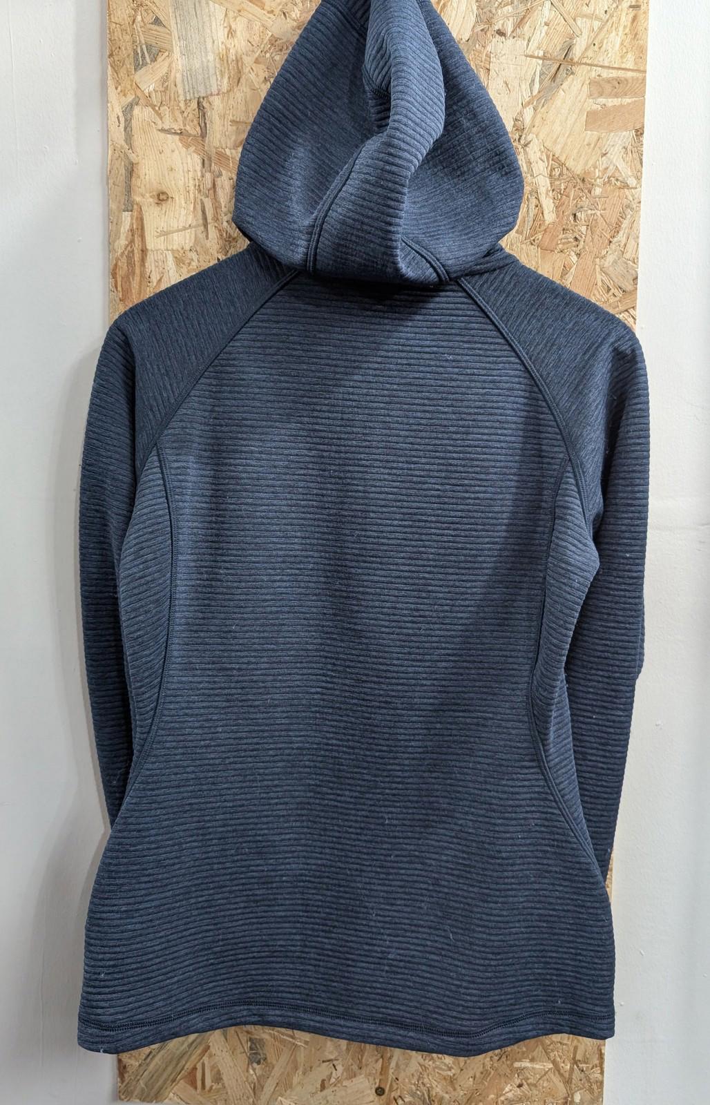 Berghaus Track Jacket UK 10 Women Activewear Mid-Length Blue Polyester Hooded