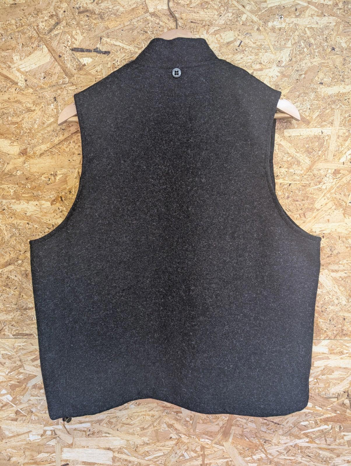 Filson Mackinaw Wool Vest Medium Charcoal Grey Zip Front Liner Gilet Body Warmer