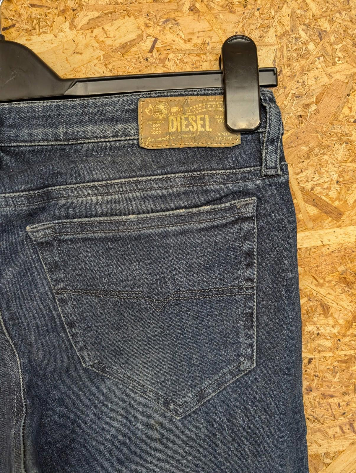 Diesel Skinzee-Low Jeans W29 L32 Women Blue Denim Distressed Slim Fit Skinny