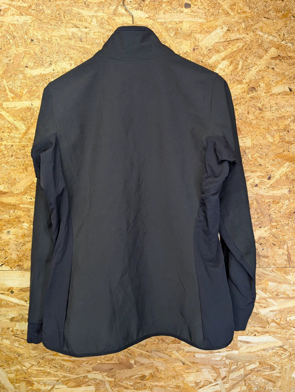 Patagonia Track Jacket Full Zip Black Polyester Polartec Stretch Hiking Walking